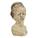 FrauenBüste Valo, creme, Keramik, 21x13x28,5 cm