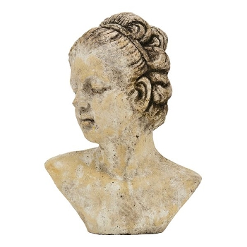 FrauenBüste Valo, creme, Keramik, 21x13x28,5 cm