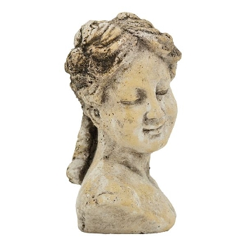 FrauenBüste Valo, creme, Keramik, 16x11x22,5 cm