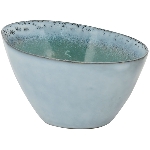Schale WAN, blau, Stoneware, 15x12,5x9 cm