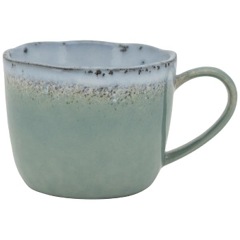 KaffeeTasse mit Teller WAN, blau, Stonware, Inhalt: 0,18 l