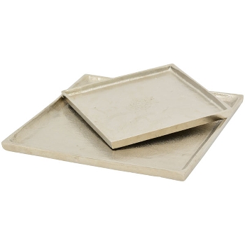 Tablett GROS, Aluminium, 20x20x2 cm