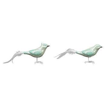 Vogel PEARL, Keramik, 15x6x10,3 cm