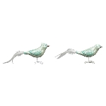 Vogel PEARL, Keramik, 15x6x10,3 cm