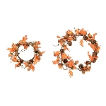 Kranz ArtificialNature, orange,  Ø 23 cm