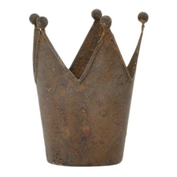 Krone Tôle, rusty, Metall, 11x10x13,5 cm