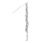 Zweig Berry, silber, Plastik, 85x10x7 cm