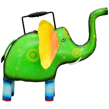 GießKanne Elefant Kanu, Metall, 34x25x30 cm