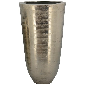 Vase GROS, silber, Aluminium, 35x35x60 cm