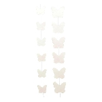 SchmetterlingKette PaperART, weiß, Papier, 150 cm