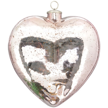 HerzHänger Vitreous, pink, Glas, 24x4x25 cm