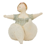 Lady CrivA, Polyresin, 27,4x18,7x15,2 cm, 20,8x22,1x20,6 cm
