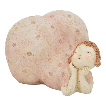 Lady CrivA, Polyresin, 27,4x18,7x15,2 cm, 20,8x22,1x20,6 cm