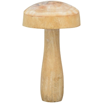 Pilz Dost, natur, Holz, 7x7x10 cm