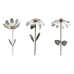 BlumenWindRad ArtFerro, Metall, 35,5x35,5x159 cm