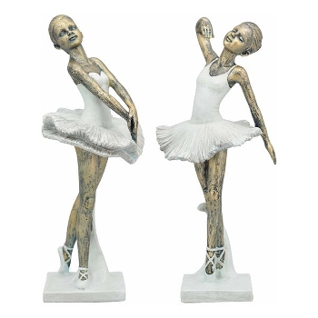 Ballerina Hilda, Polyresin, 11,6x9,7x26,3 cm, 11,7x10,5x27,1 cm