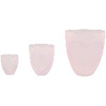 HerzTopf VIN, rosa, Glas, 20x20x22 cm