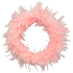 Kranz FedeR, rosa, Feder/Schaum, 25 cm