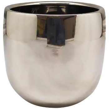 Topf ArgenT, silber, Keramik, 12x12x10,5 cm