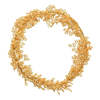 Kranz GlinT, gold, Metall, 25x25 cm
