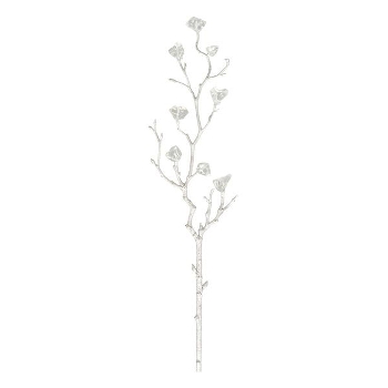 EisZweig ArtificialNature, silber, 50x8x4 cm