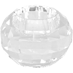 KerzenHalter SILEX, Kristall, 8x8x5,5 cm