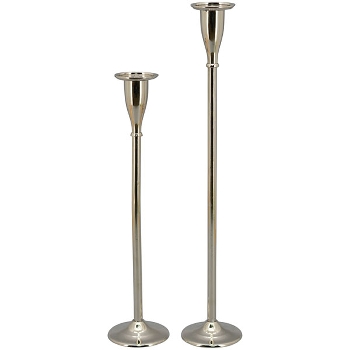 KerzenHalter GROS, silber, Aluminium, 13,5x13,5x56 cm