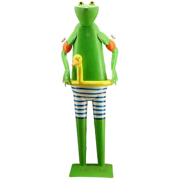 Frosch Kanu, Metall, 45x38x125 cm
