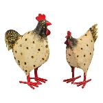 Huhn Kanu, Metall, 14x8x16 cm, 16x8x20 cm
