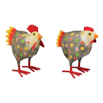 Huhn Kanu, Metall, 16x8x15 cm