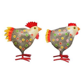 Huhn Kanu, Metall, 16x8x15 cm