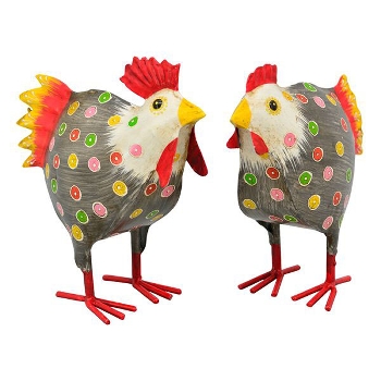 Huhn Kanu, Metall, 22x10x22 cm