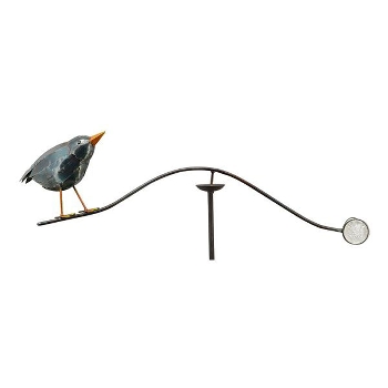 WindSpiel Rabe ArtFerro, Metall, 66x10x125 cm