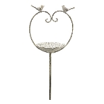 VogelFutterPlatz mit Stab ArtFerro, Metall, 22x15x104 cm