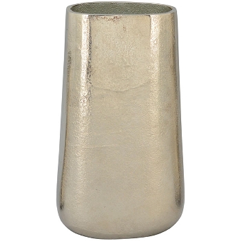 Vase GROS, silber, Aluminium, 13x7x28 cm