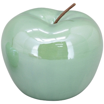 Apfel Pearl, mint, Stoneware, 17x17x14 cm