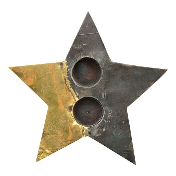 TeeLichtHalter Doré, Metall, 21x21x2 cm