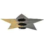 TeeLichtHalter Doré, Metall, 21x21x2 cm
