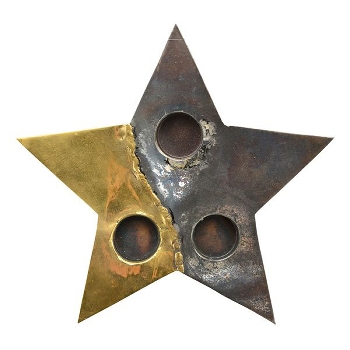 TeeLichtHalter Doré, Metall, 26x26x2 cm