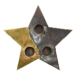 TeeLichtHalter Doré, Metall, 26x26x2 cm