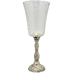 Pokal Iride, Glas/Metall, 13x13x34 cm