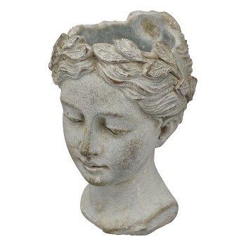 PflanzBüste StoneArt, Zement, 12,5x11x16,5 cm
