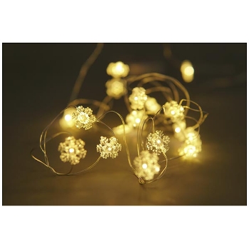 20er LED LichterKette Lumière, 190 cm + 30 cm, mit Timer