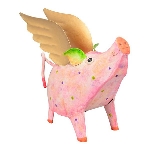 SparDose Schwein Kanu, Metall, 24x10x18 cm