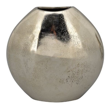 Vase GROS, silber, Aluminium, 17x7,5x16 cm