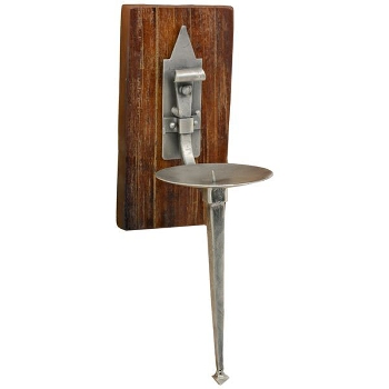WandHalter Antiquité, Holz/Metall, 21x13x42 cm