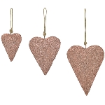 HerzHänger GlisseR, pink, Metall, 14x3x18 cm