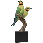 Vogel mit Zweig TroupeR, Polyresin, 21,8x15x39,5 cm