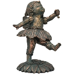 Fee und Frosch Set/2 TroupeR, Polyresin, 5,1x5x8,3 cm