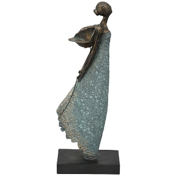 FrauenSkulptur Hilda, Polyresin, 20,8x13,3x53,5 cm